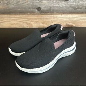 Easy Spirit Women's Golda Slip On Casual Shoes Black Walking Sneakers 9M